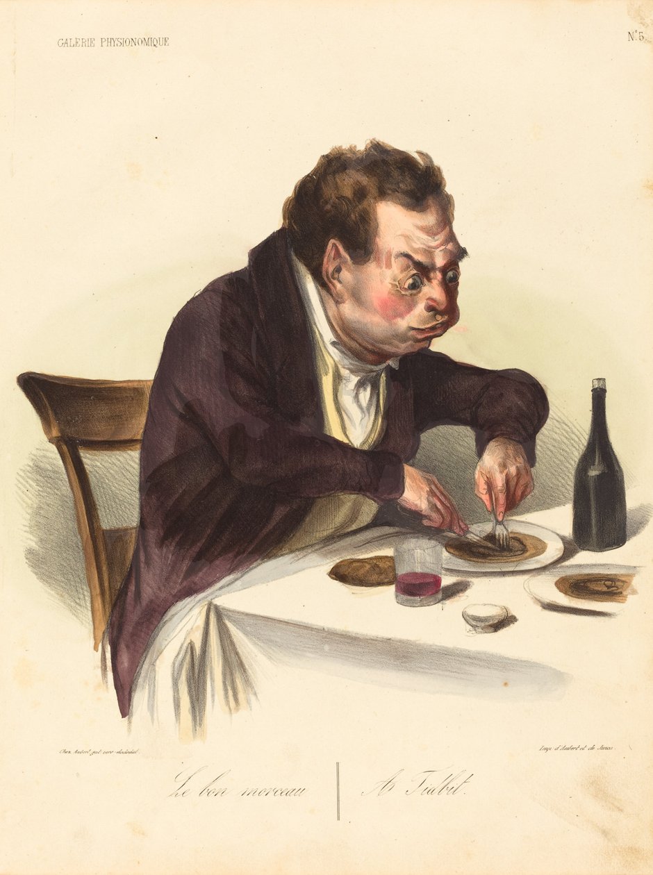 Le bon morceau - Honoré Daumier