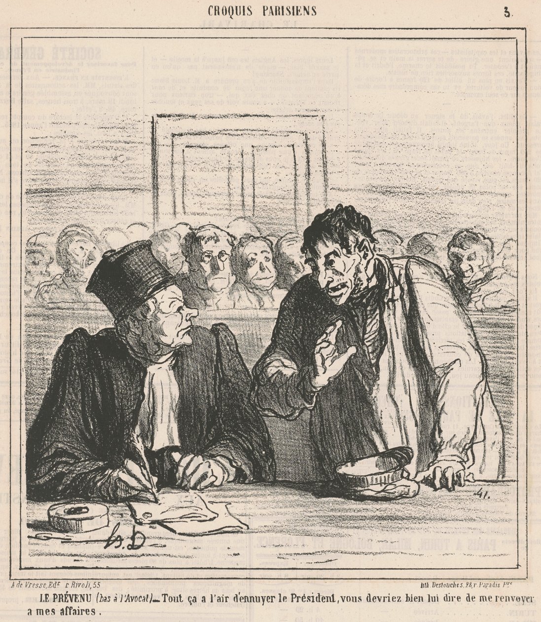 Le prévenu - Honoré Daumier
