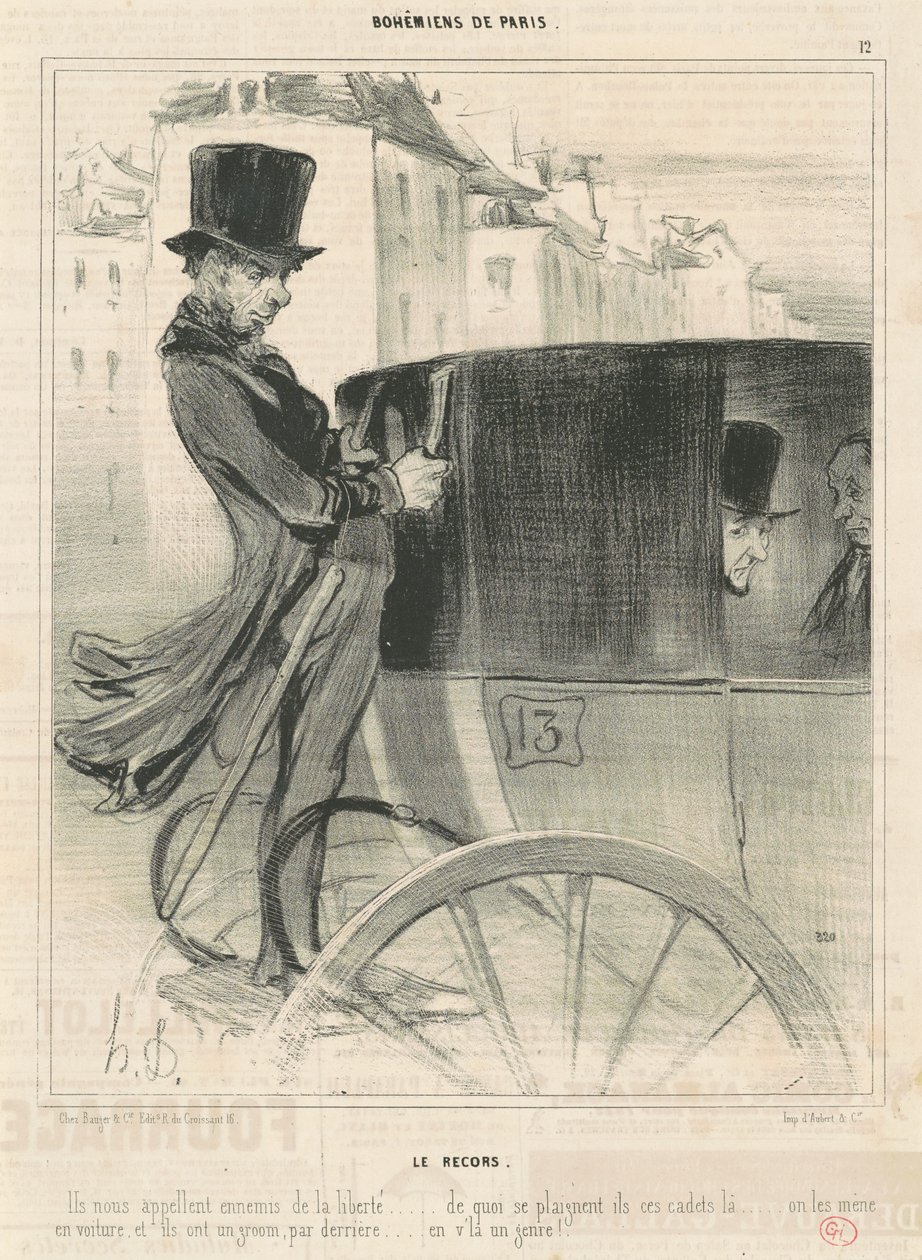 Le recors - Honoré Daumier