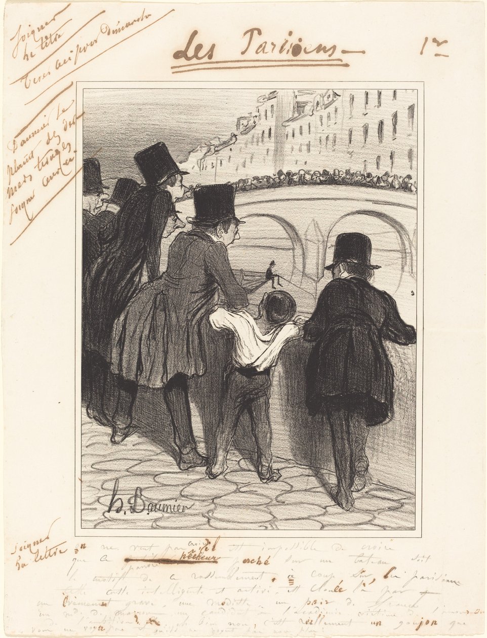 Les Badauds - Honoré Daumier