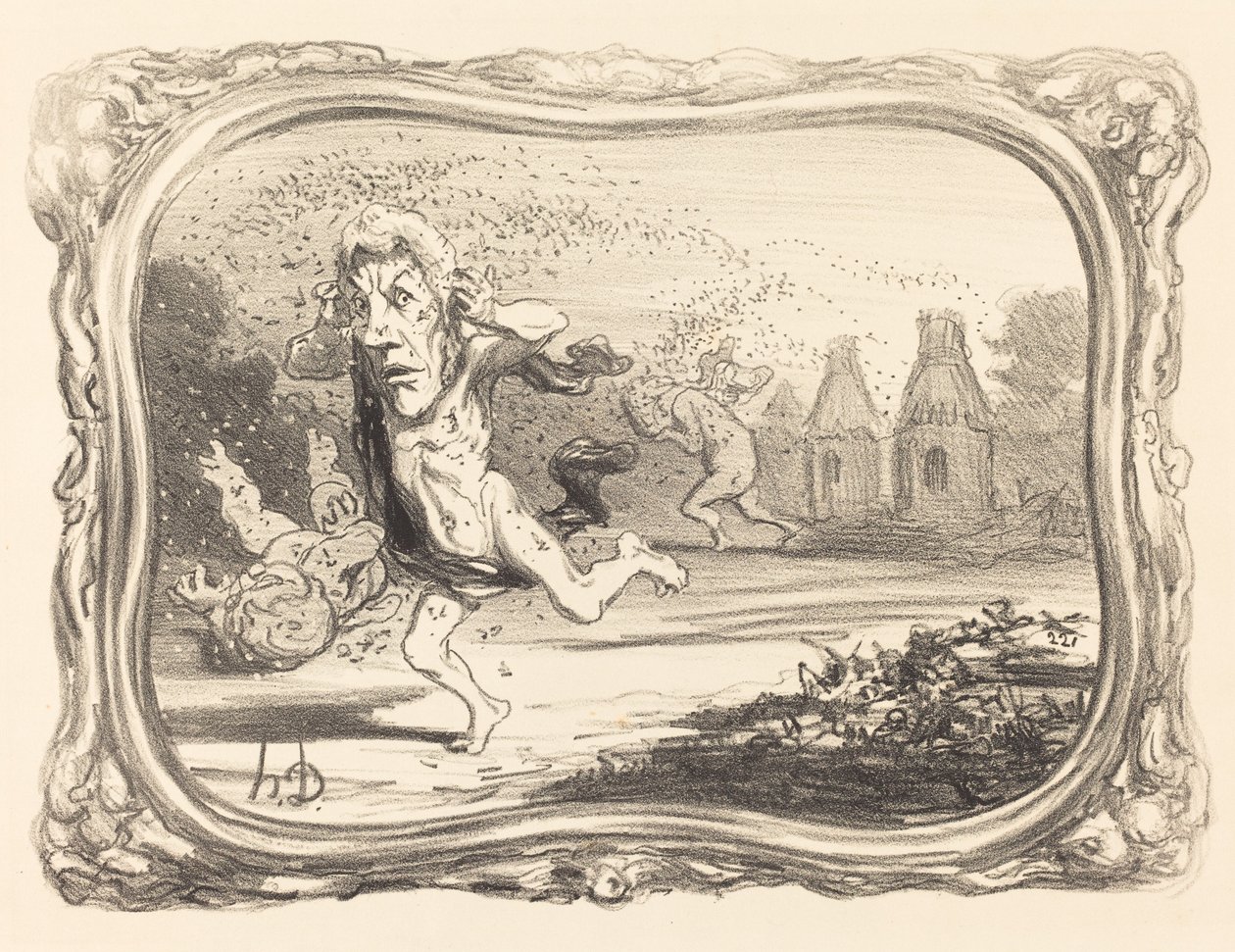 Les curieux punis - Honoré Daumier