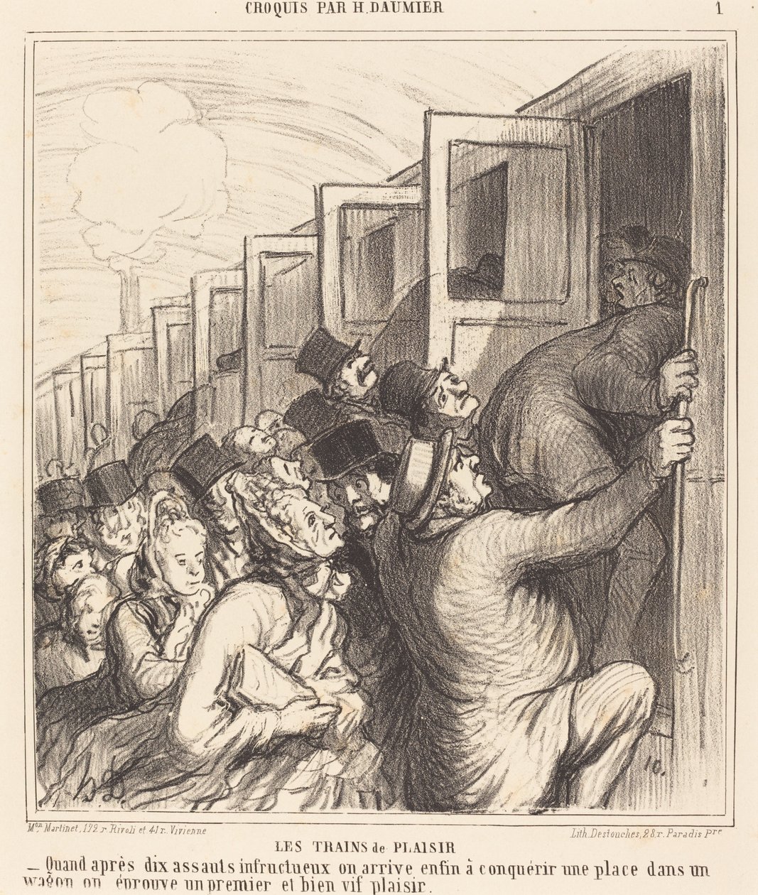 Les Trains de plaisir - Honoré Daumier