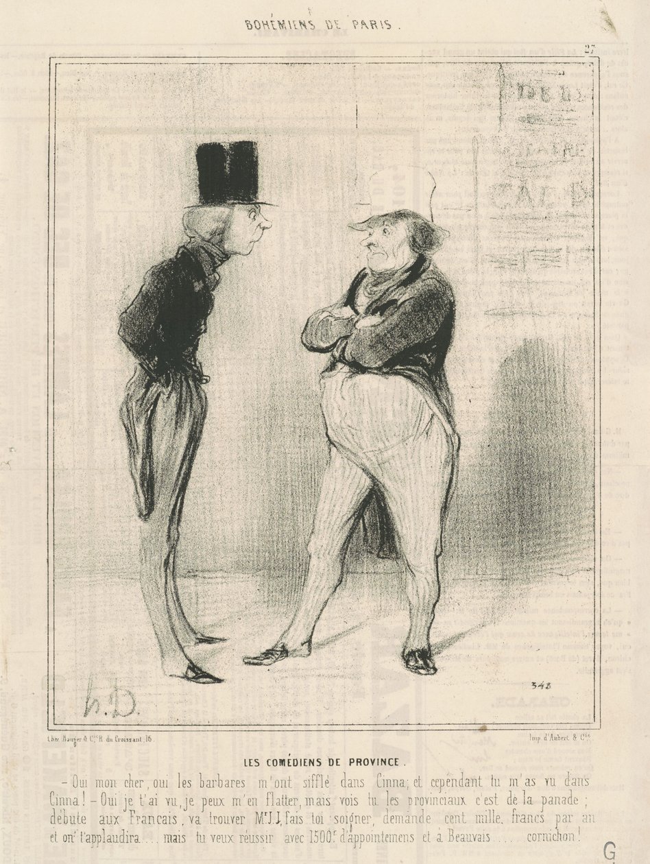 Les comédiens de province - Honoré Daumier