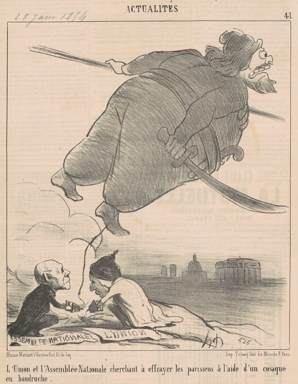 Les débats - Honoré Daumier