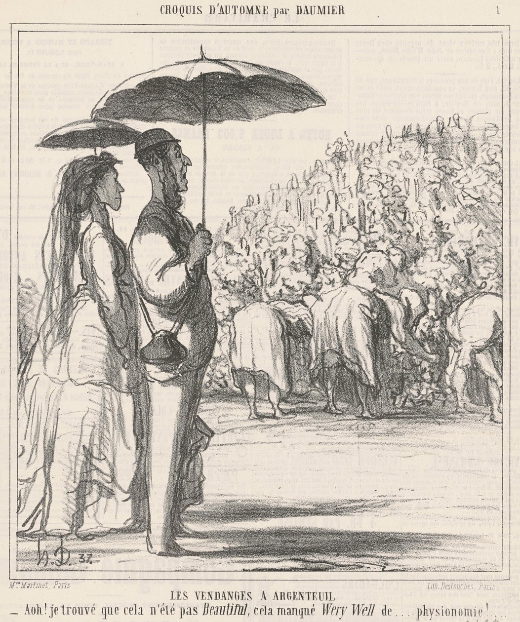 Les vendanges à Argenteuil - Honoré Daumier