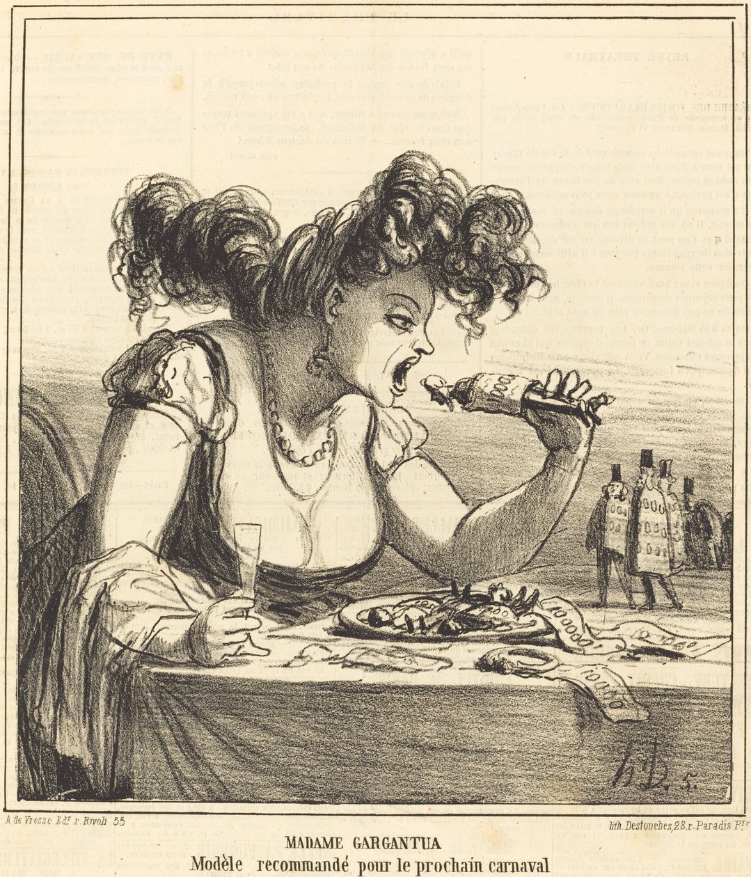 Madame Gargantua - Honoré Daumier
