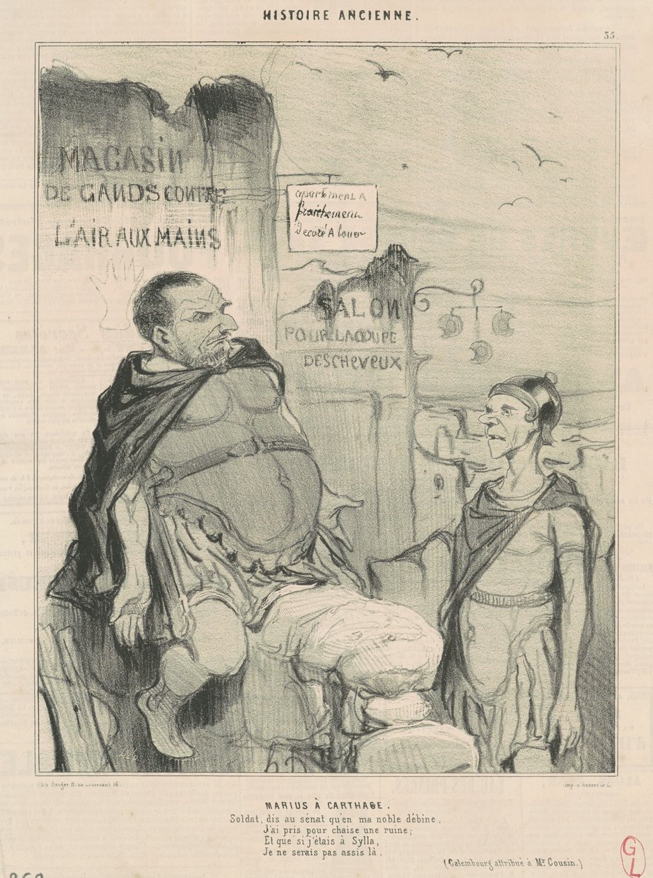 Marius à Carthage - Honoré Daumier