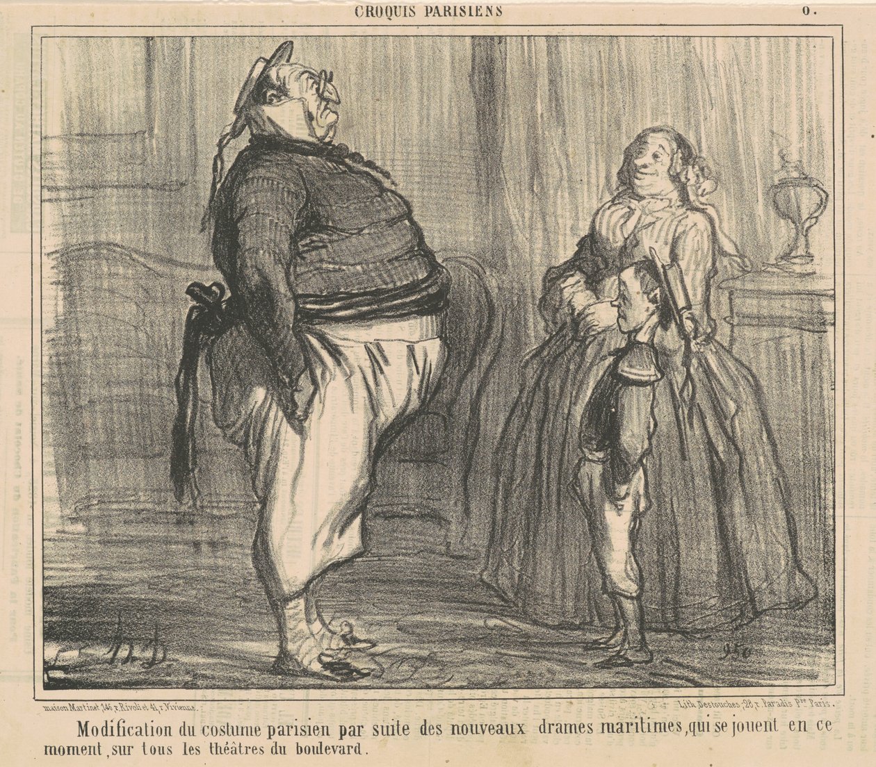 Modification du costume parisien - Honoré Daumier