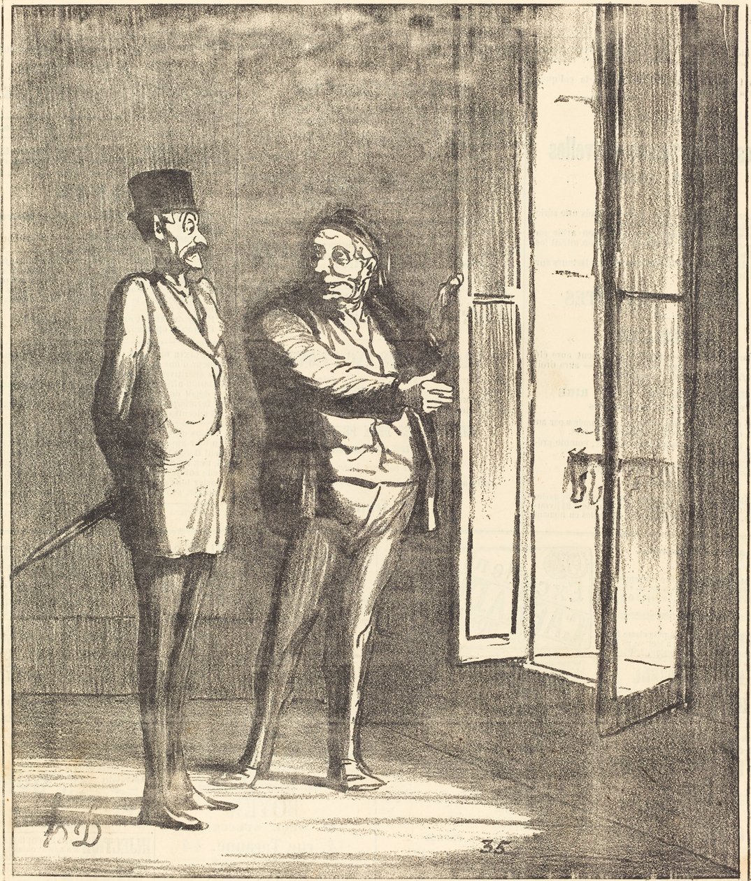 Monsieur sera très bien ici... - Honoré Daumier
