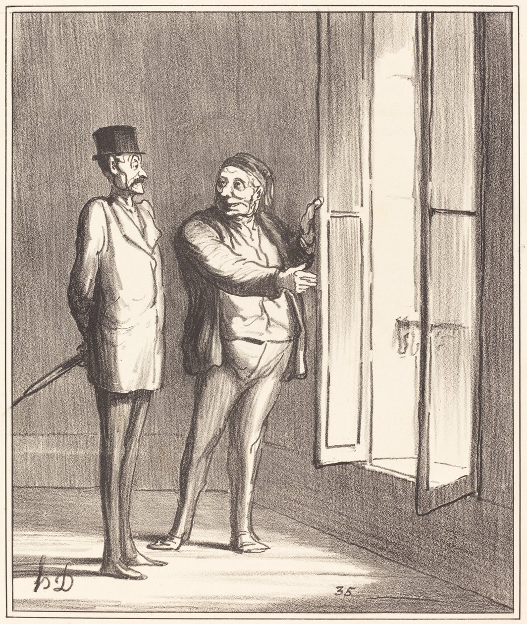 Monsieur sera très bien ici... - Honoré Daumier