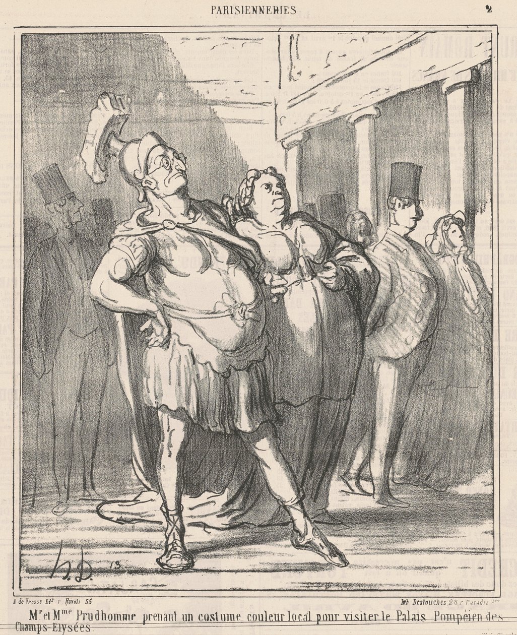 M. et Mme Prudhomme prenant un ... - Honoré Daumier