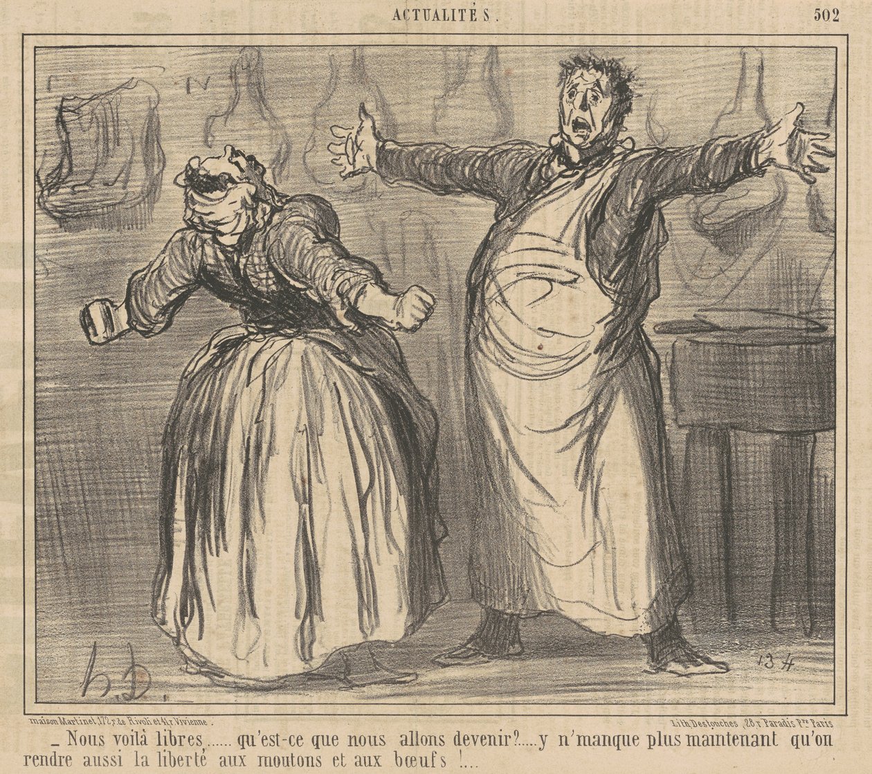 Nous voilà libres - Honoré Daumier