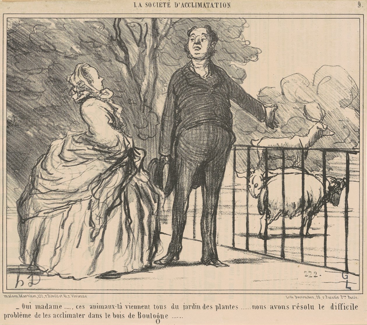 Oui madame ... ces animaux-là ... - Honoré Daumier