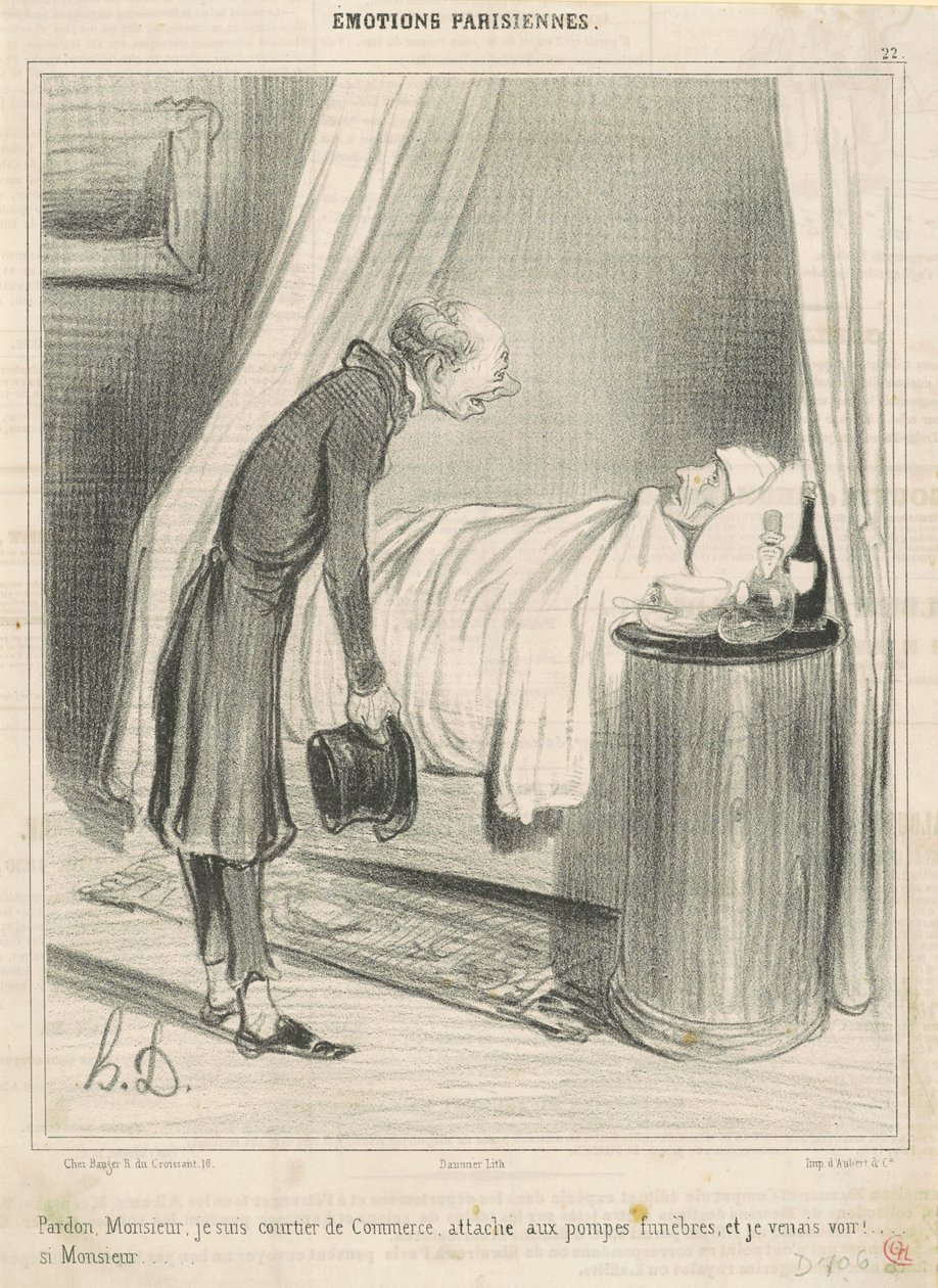 Pardon...je suis courtier de commerce... - Honoré Daumier