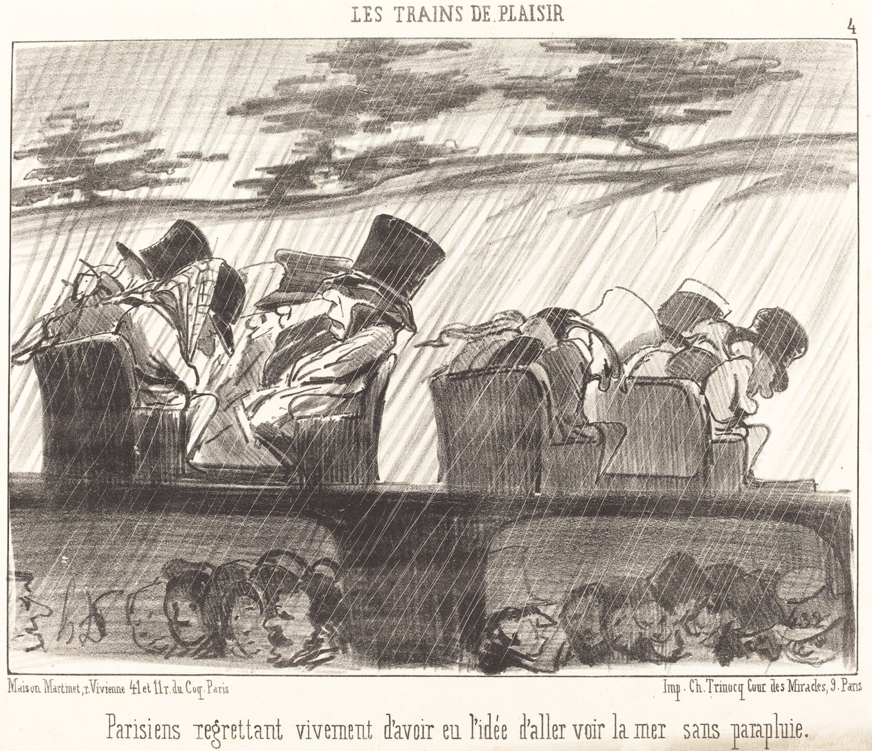 Parisiens regrettant vivement... - Honoré Daumier