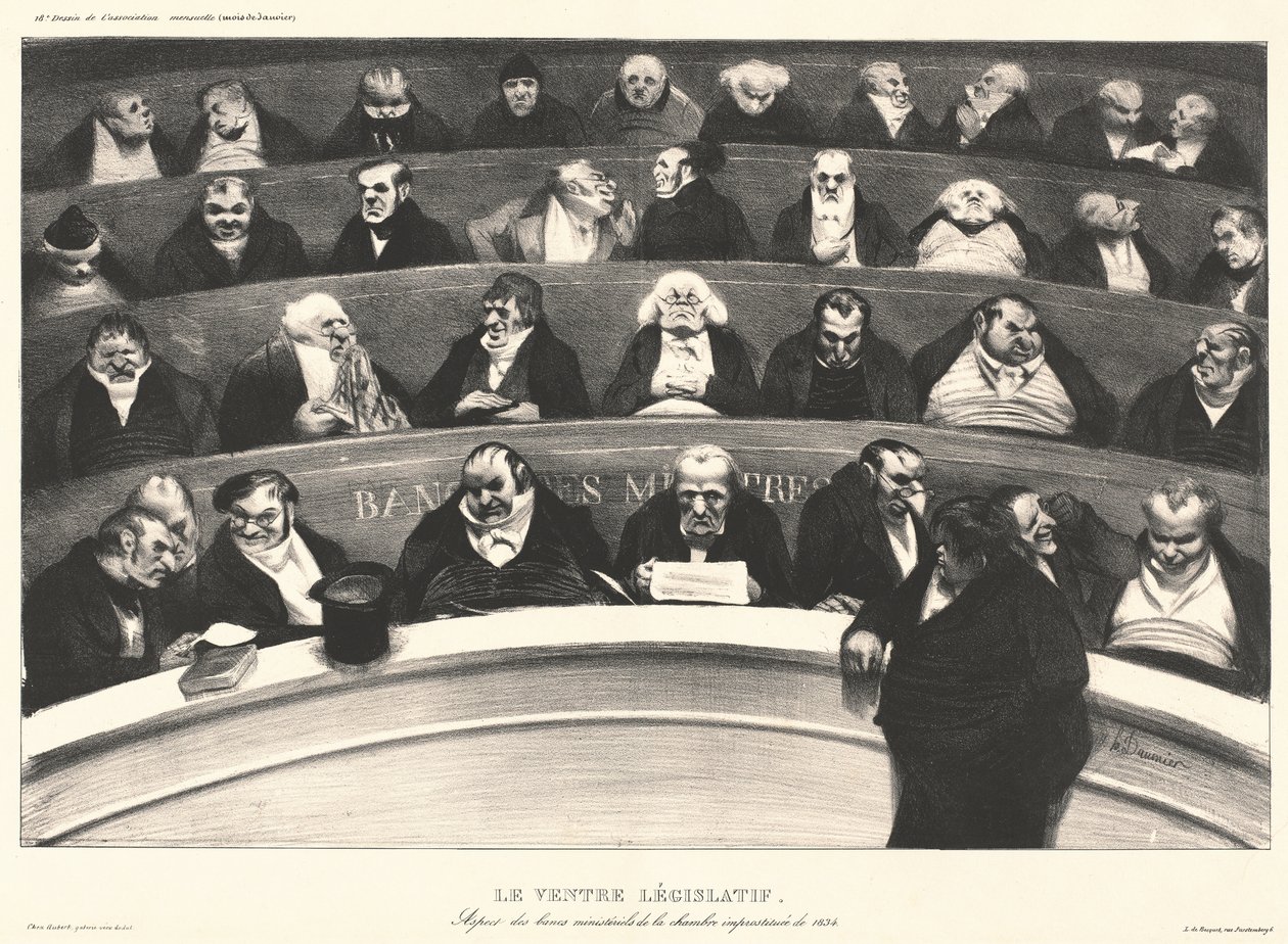 Parlamentsbäuche - Honoré Daumier