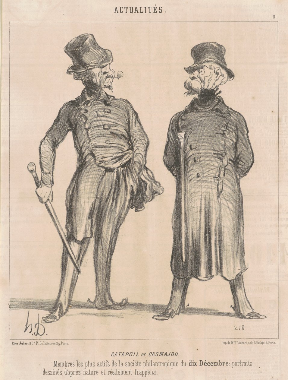Ratapoil et Casmajou - Honoré Daumier