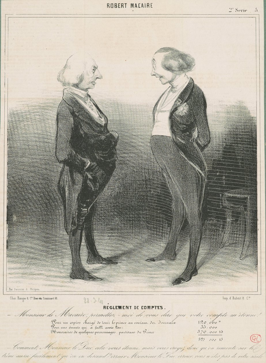Règlement de comptes - Honoré Daumier