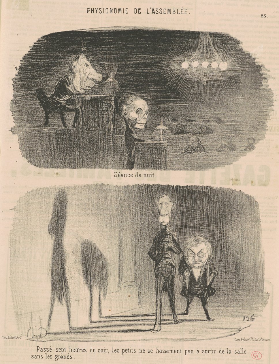 Séance de nuit - Honoré Daumier