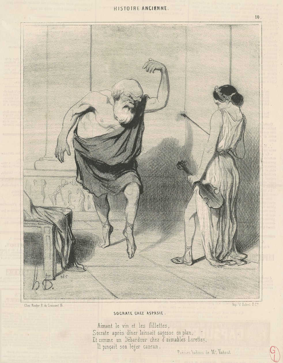 Socrate chez Aspasie - Honoré Daumier