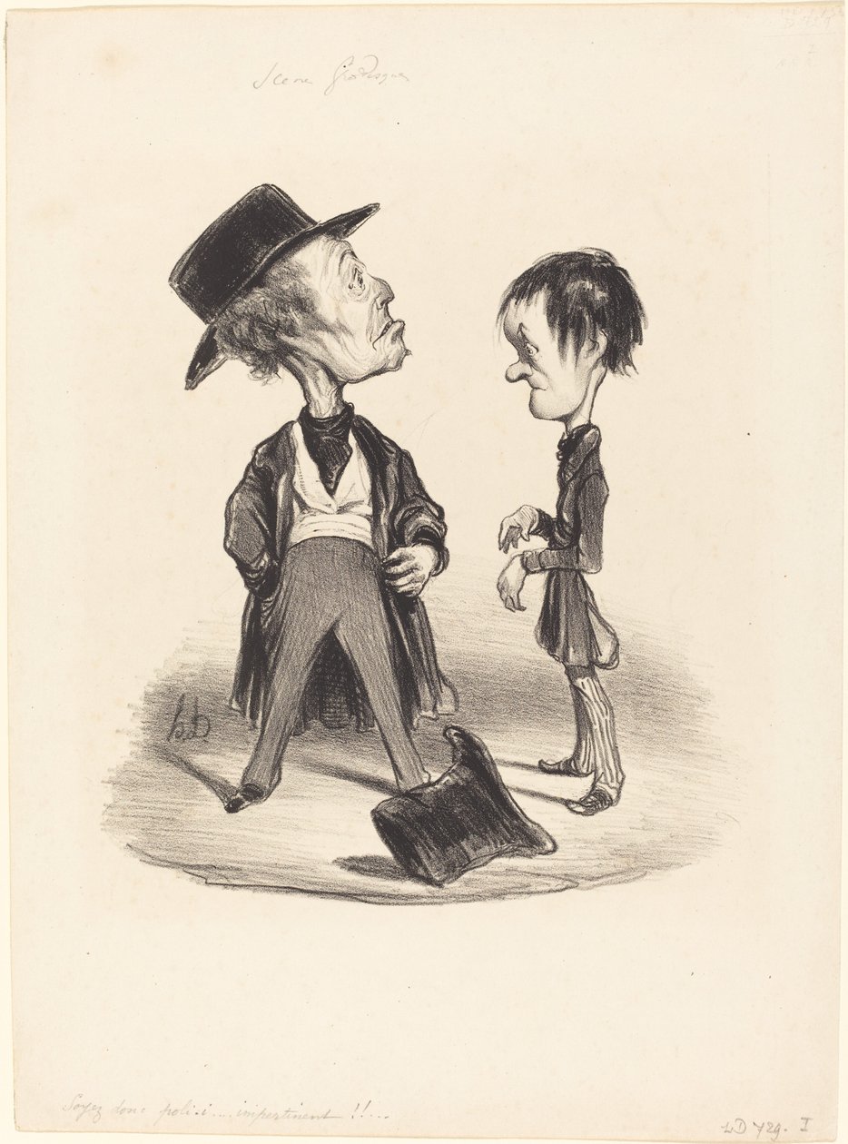 Soyez donc poli... - Honoré Daumier
