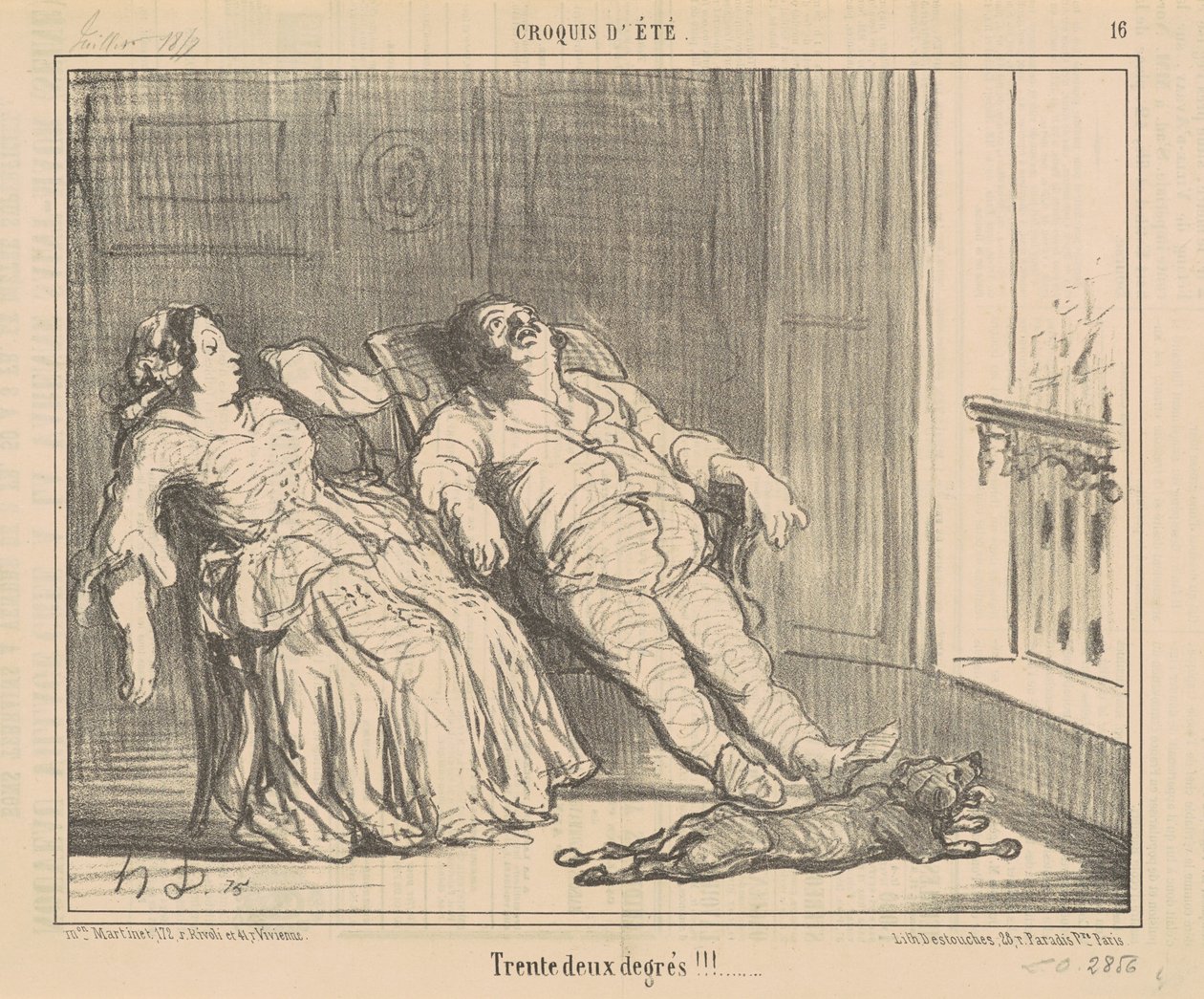 Tente deux degrés!!! - Honoré Daumier