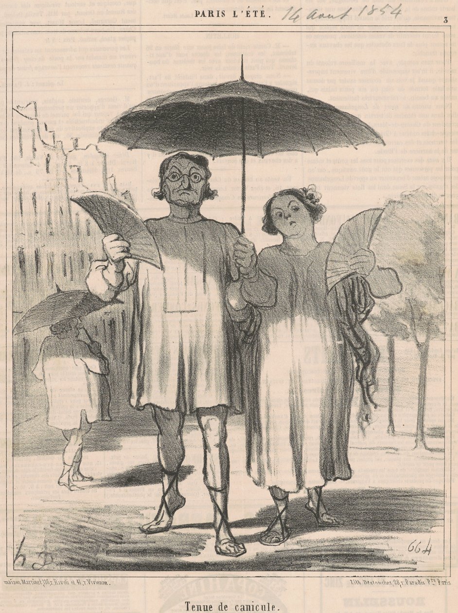 Tenue de canicule - Honoré Daumier