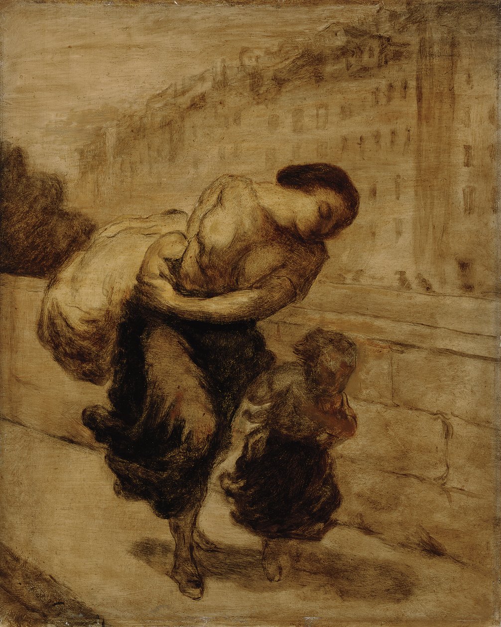 Le Fardeau, vers 1855-1856 - Honoré Daumier