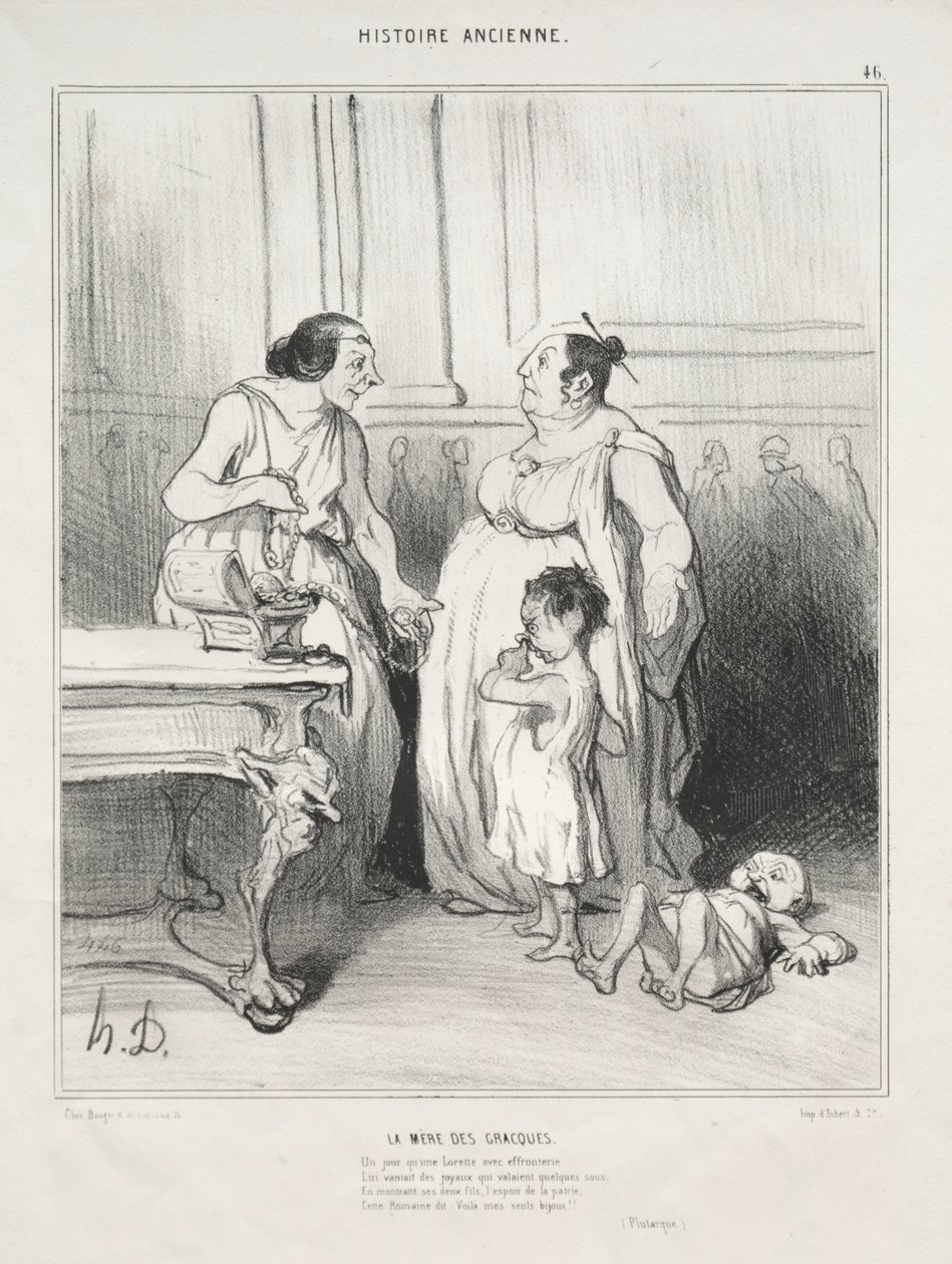 La mère des Gracques - Honoré Daumier