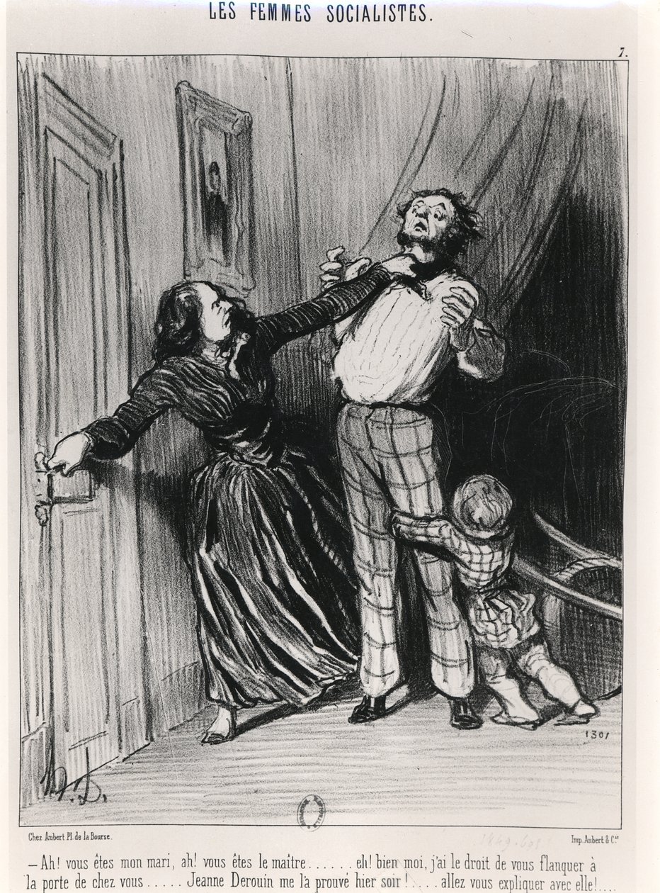 Les Femmes socialistes, 1849 - Honoré Daumier