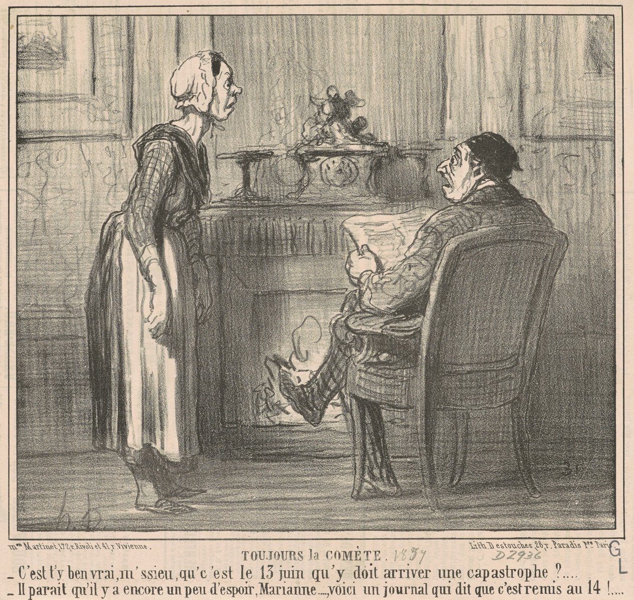 Toujours la comète - Honoré Daumier