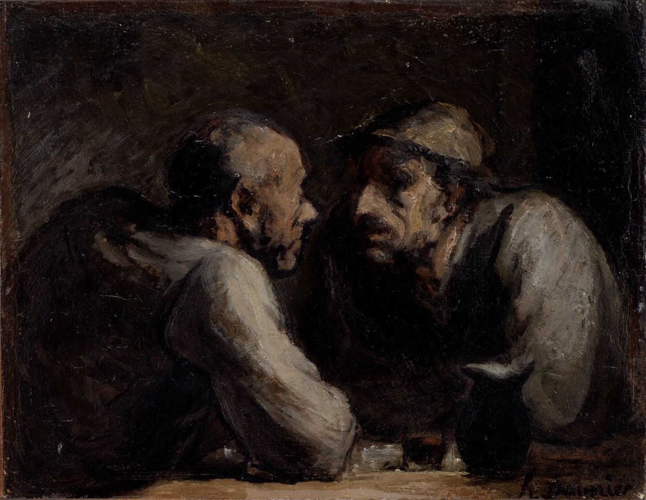 Les Deux buveurs - Honoré Daumier