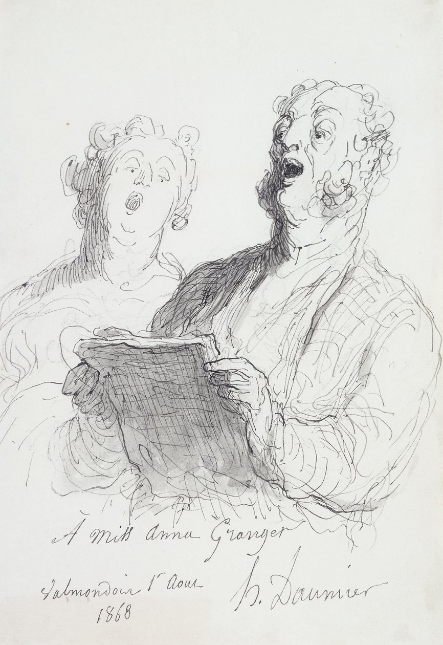 Deux chanteurs, 1868 - Honoré Daumier