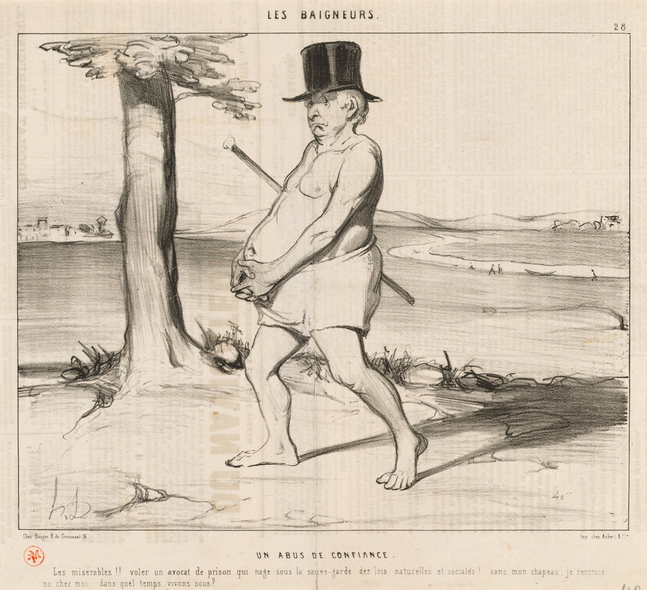Un abus de confiance - Honoré Daumier