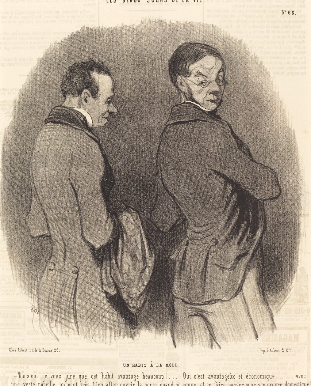 Un habit à la mode - Honoré Daumier