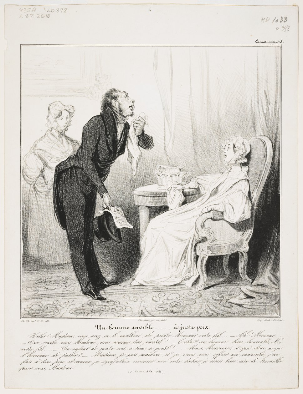 Un Homme Sensible (Caricaturana 43) - Honoré Daumier