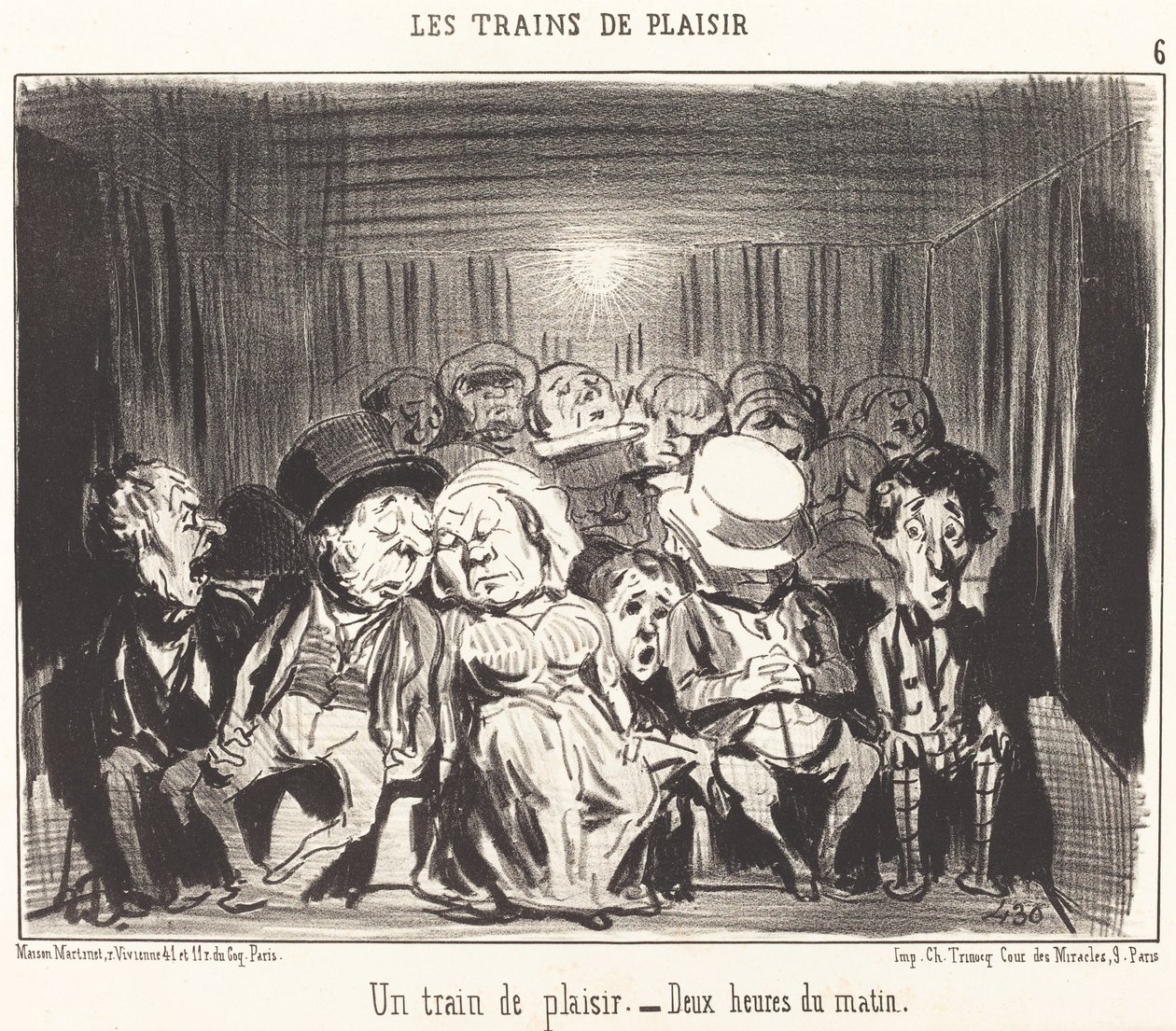 Un train de plaisir - Honoré Daumier