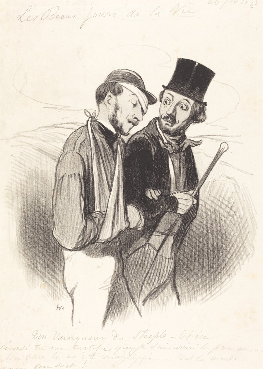 Un Vainqueur de Steeple-chase - Honoré Daumier