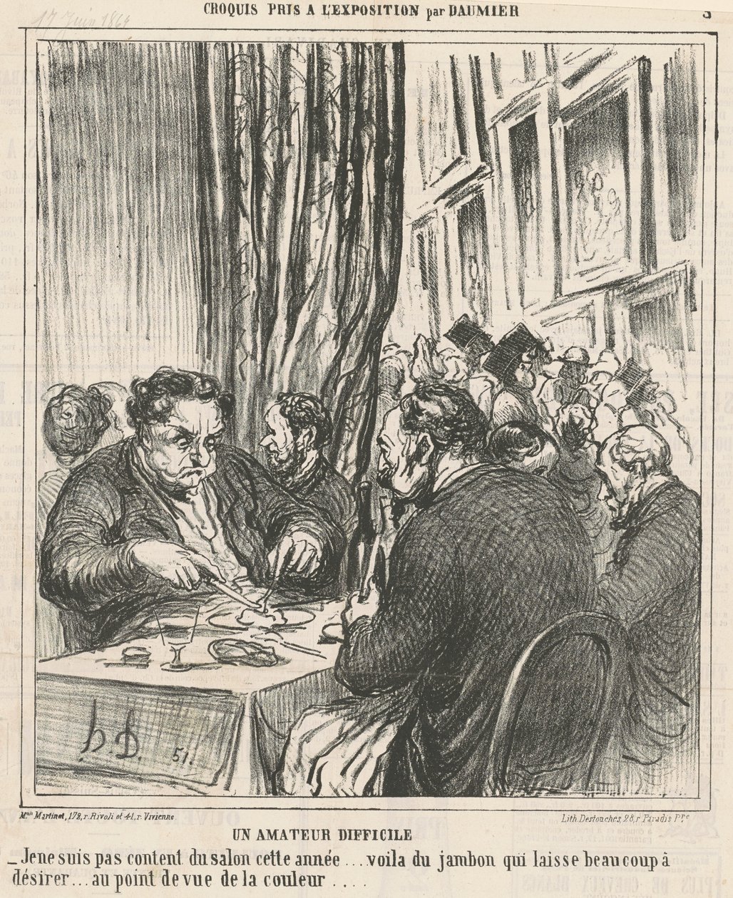 Un amateur difficile - Honoré Daumier