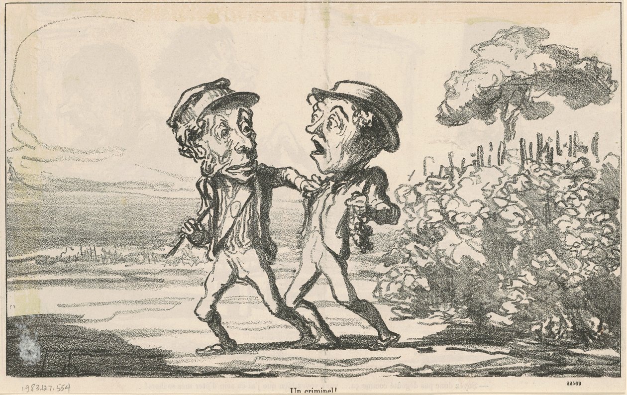 Un criminel! - Honoré Daumier