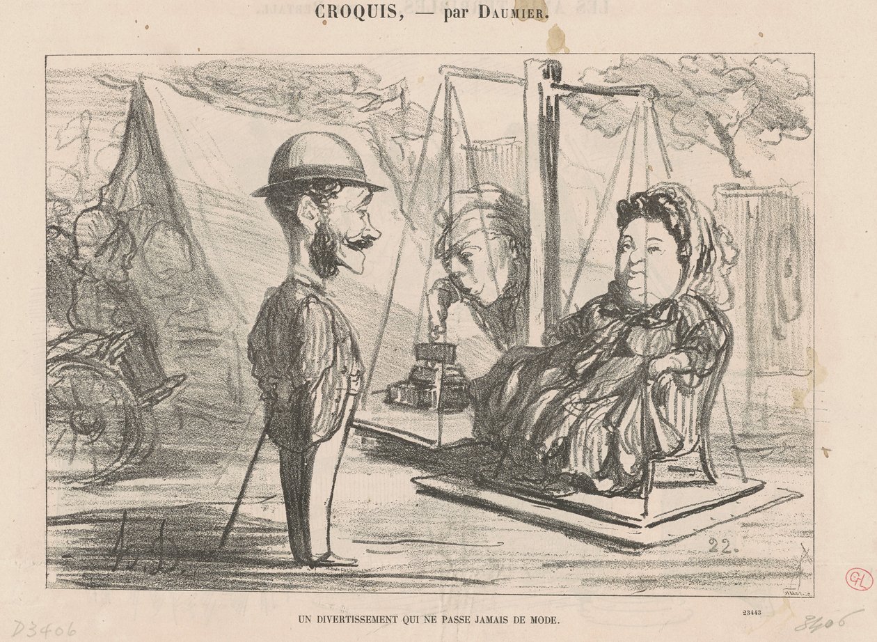Un divertissement qui ... de mode - Honoré Daumier