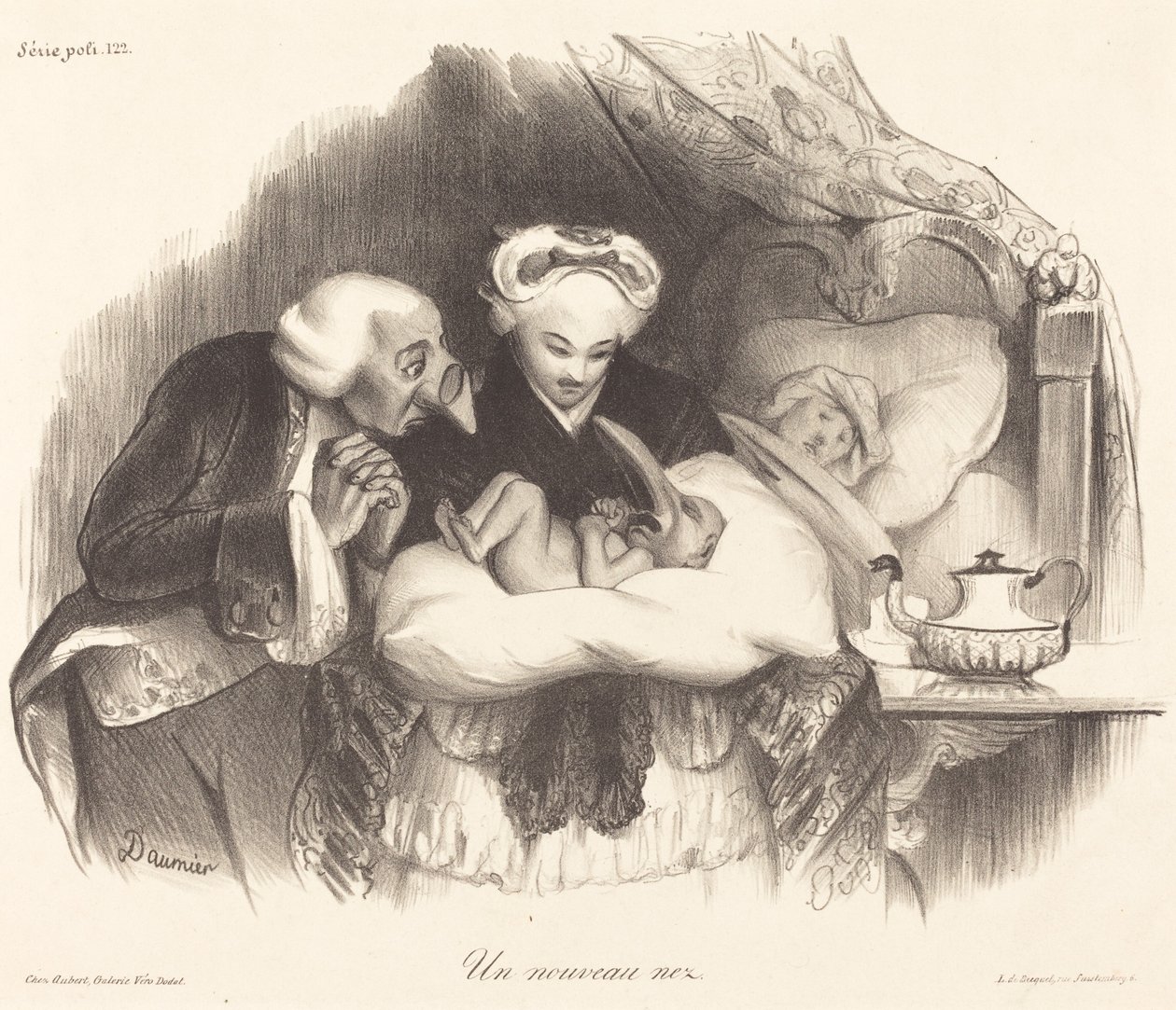 Un nouveau nez - Honoré Daumier
