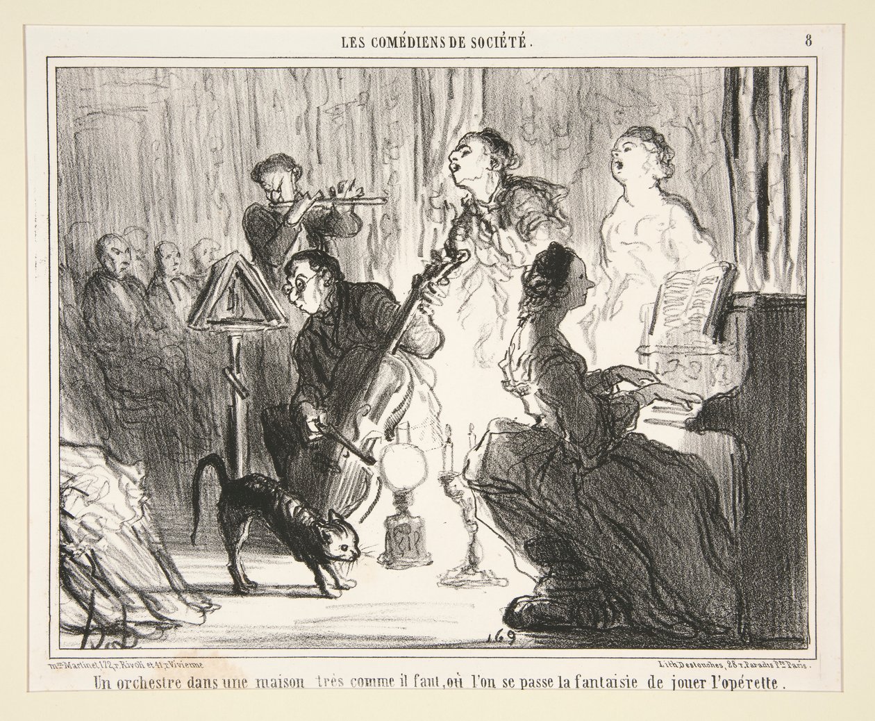 Un orchestre dans une maison - Honoré Daumier