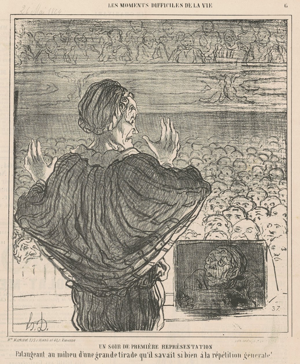 Un soir de première représentation - Honoré Daumier