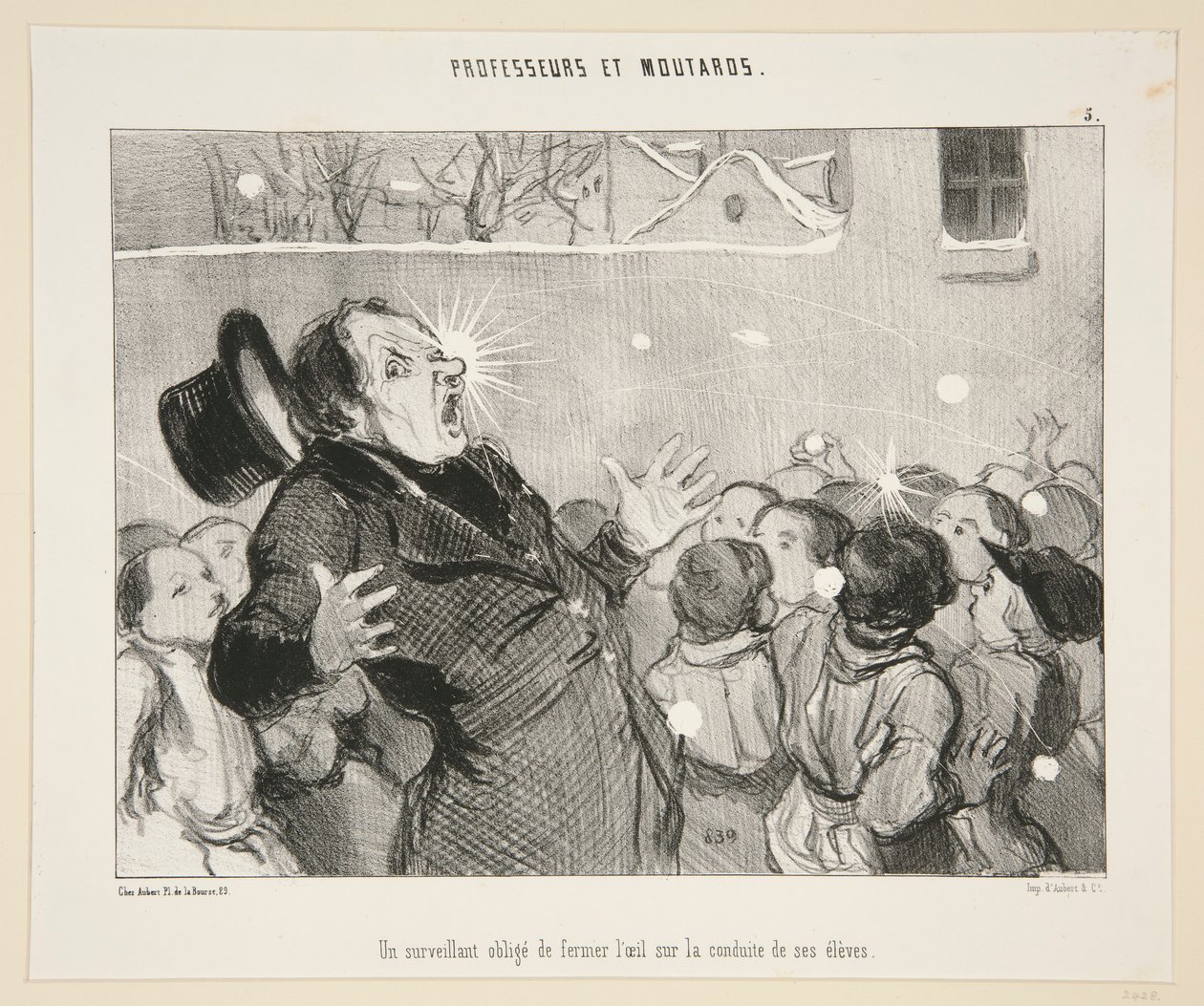 Un surveillant oblige - Honoré Daumier