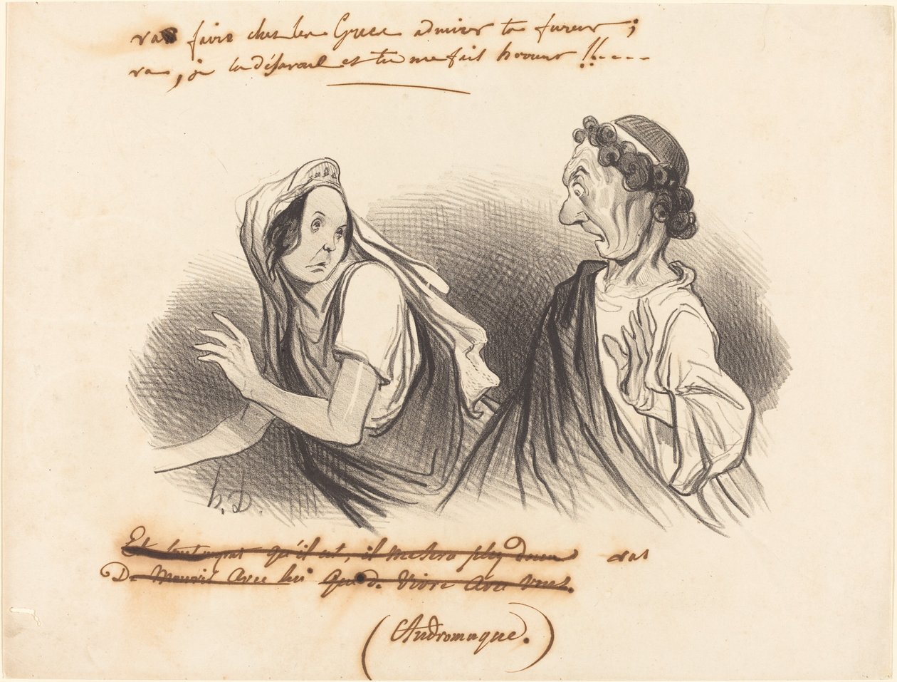 Va faire... admirer ta fureur... - Honoré Daumier