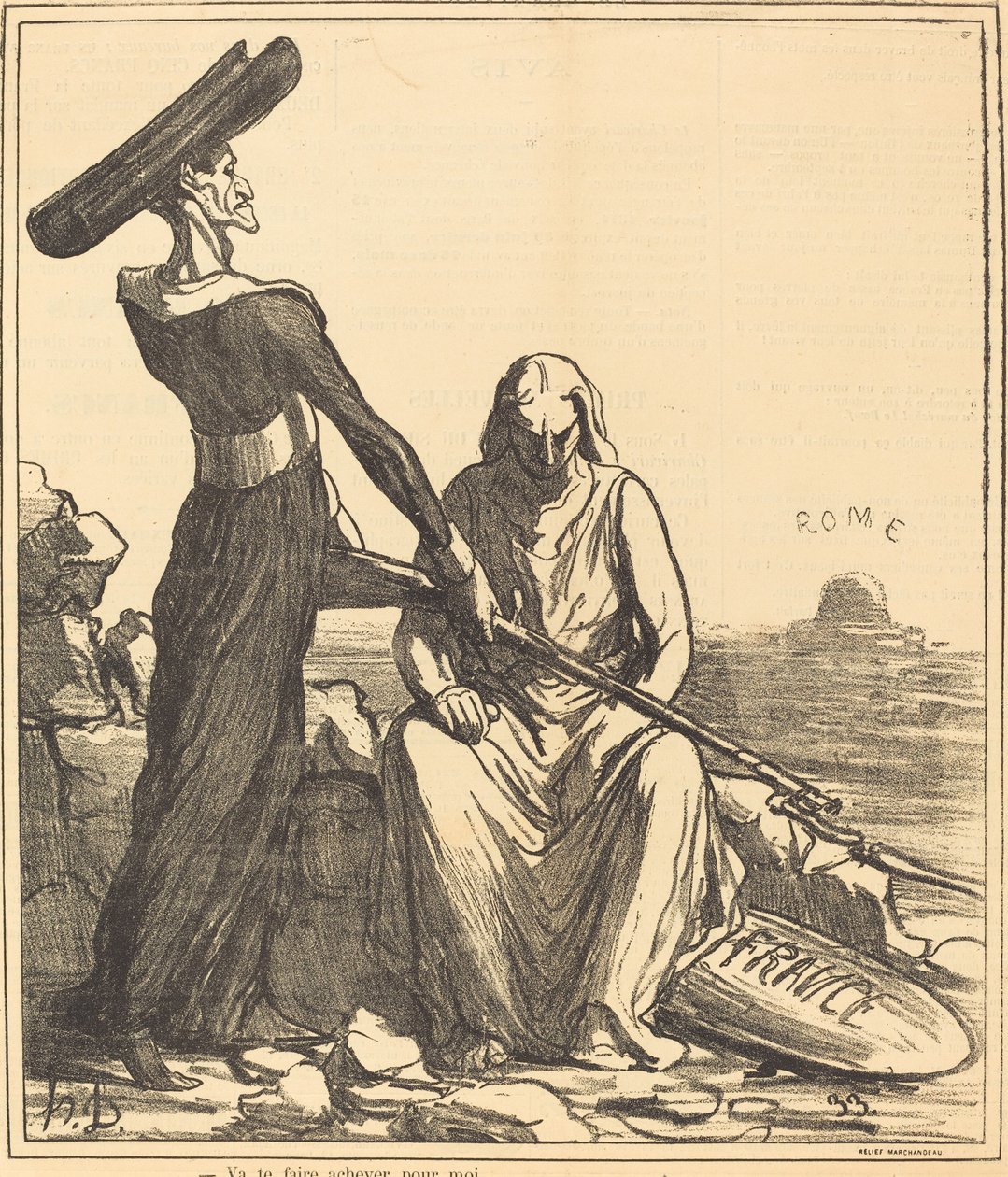 Va te faire achever pour moi - Honoré Daumier