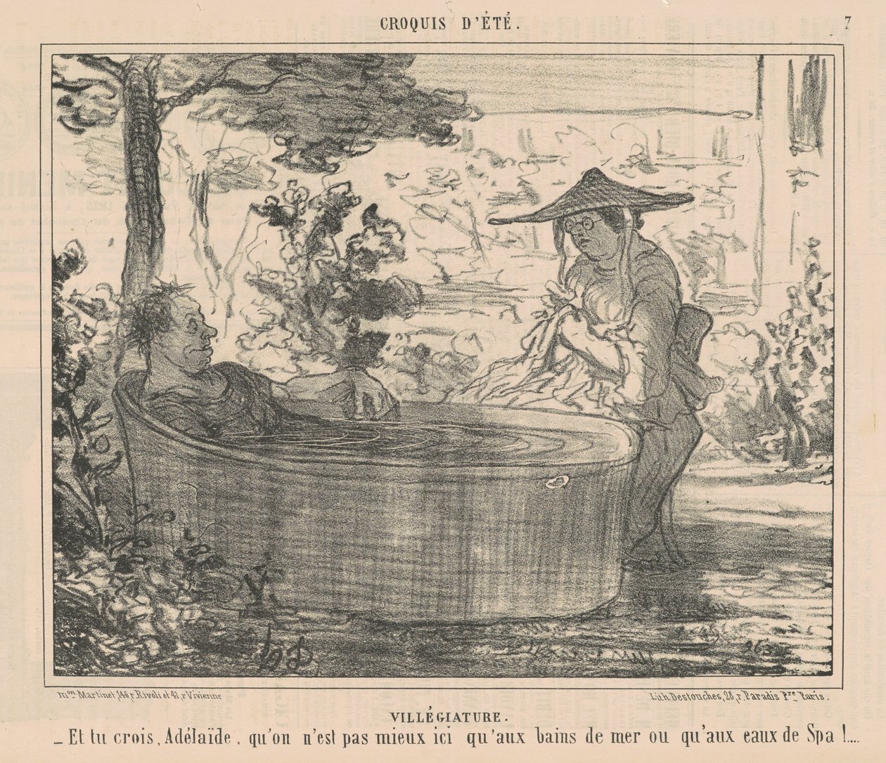Villégiature - Honoré Daumier