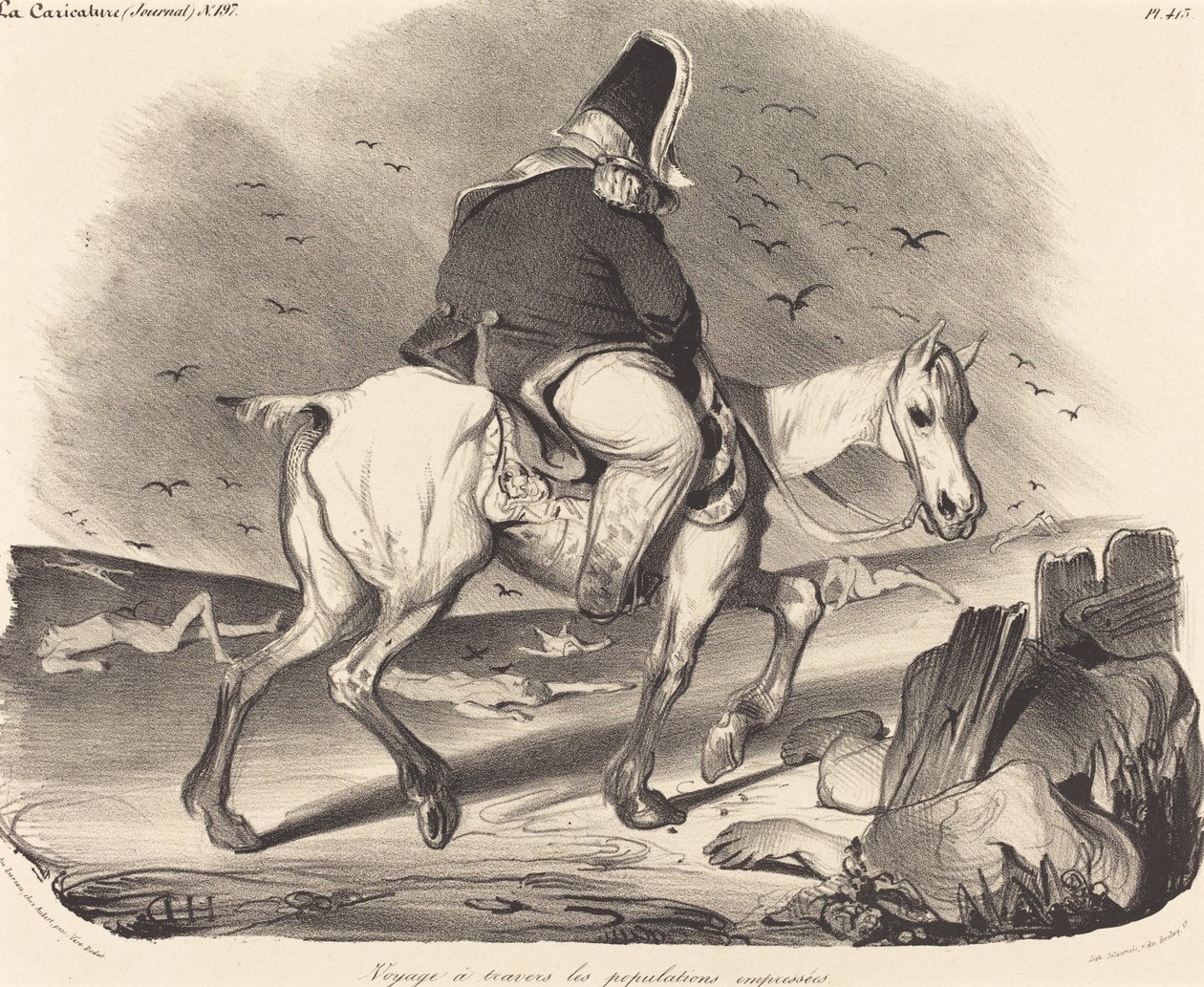 Voyage à travers les populations empressées - Honoré Daumier