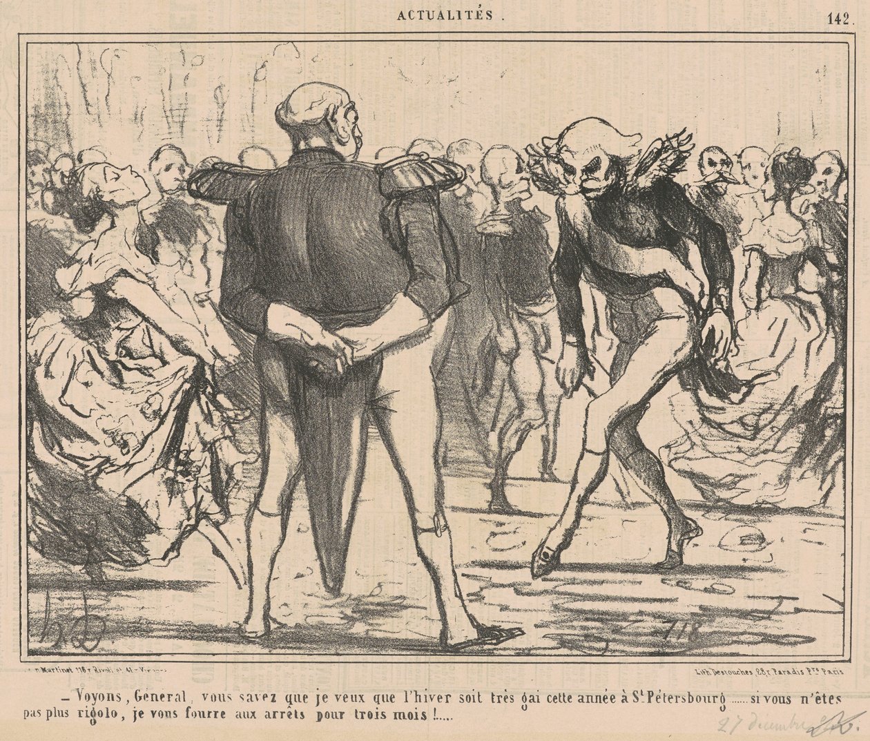 Voyons, général... - Honoré Daumier